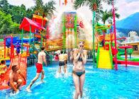 Красочные водные горки бассейна спортивной площадки Aqua
